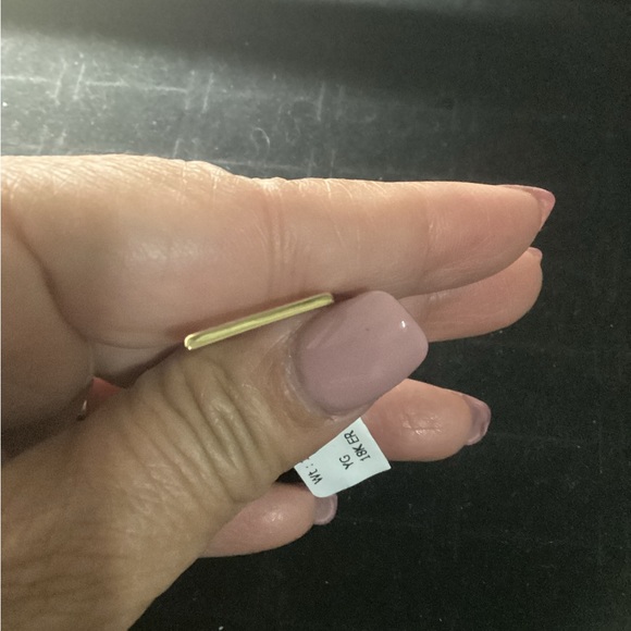 18K Solid Gold Quad design dangling earring Authenticity Guaranteed - Picture 3 of 8